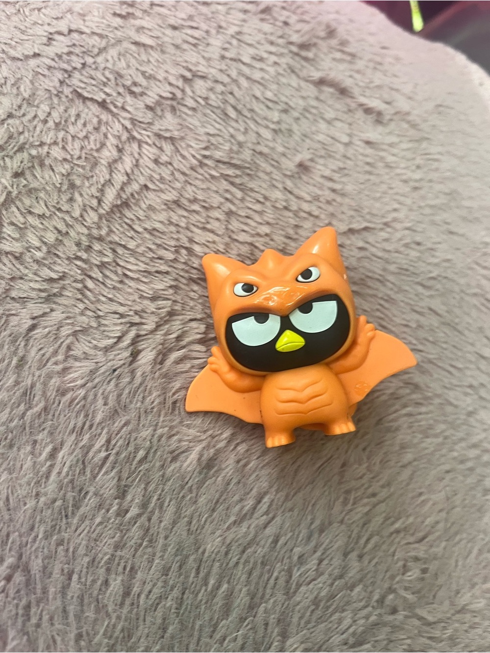 Orange Bat Bird Pet Toy Figure - Unbranded